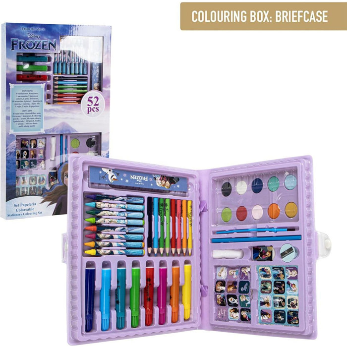 Set Papelería Coloreable Caja Frozen