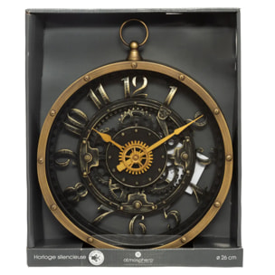 Horloge "Mécanisme" D27cm