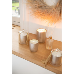 J-Line bougie parfumée Cloche Merci - Elderflower - verre - beige - small - 30H