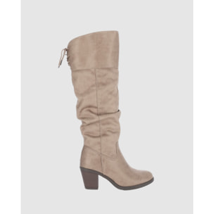 Botas - Taupe - Tacón: 7 cm