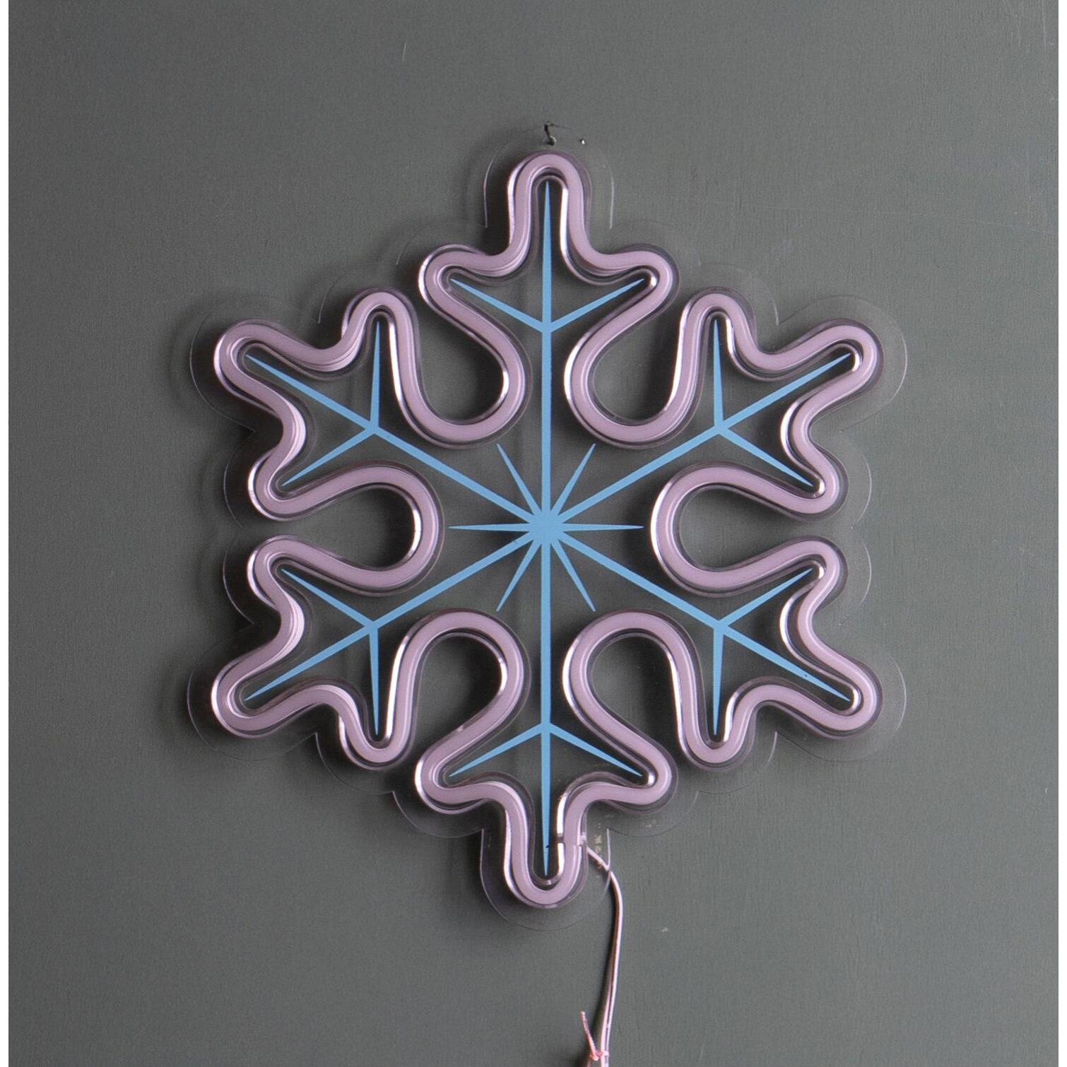 Fiocco neve - Pezzi 2 - 26,5xH30x1,5cm - Bianchi Dino SpA