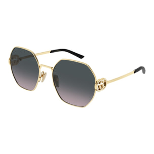 Gafas de Sol Gucci GG2046S-002 de Metal Mujer 58 mm
