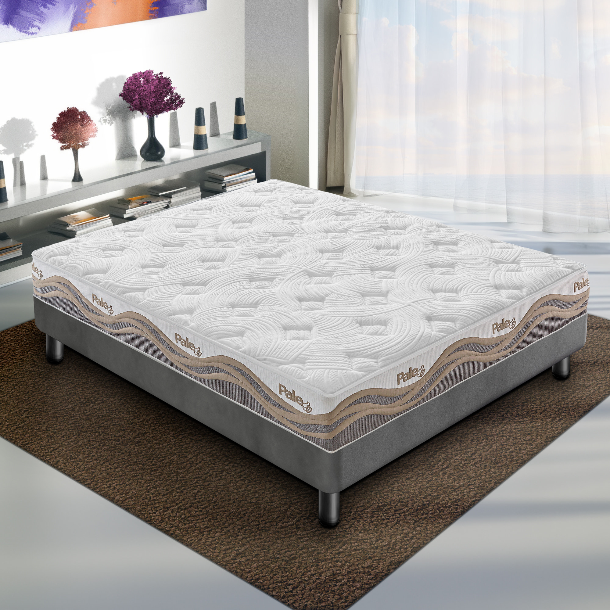 Materasso 150x190 Memory Foam - Alto 26 cm - Ortopedico - Rivestimento Polar Sfoderabile