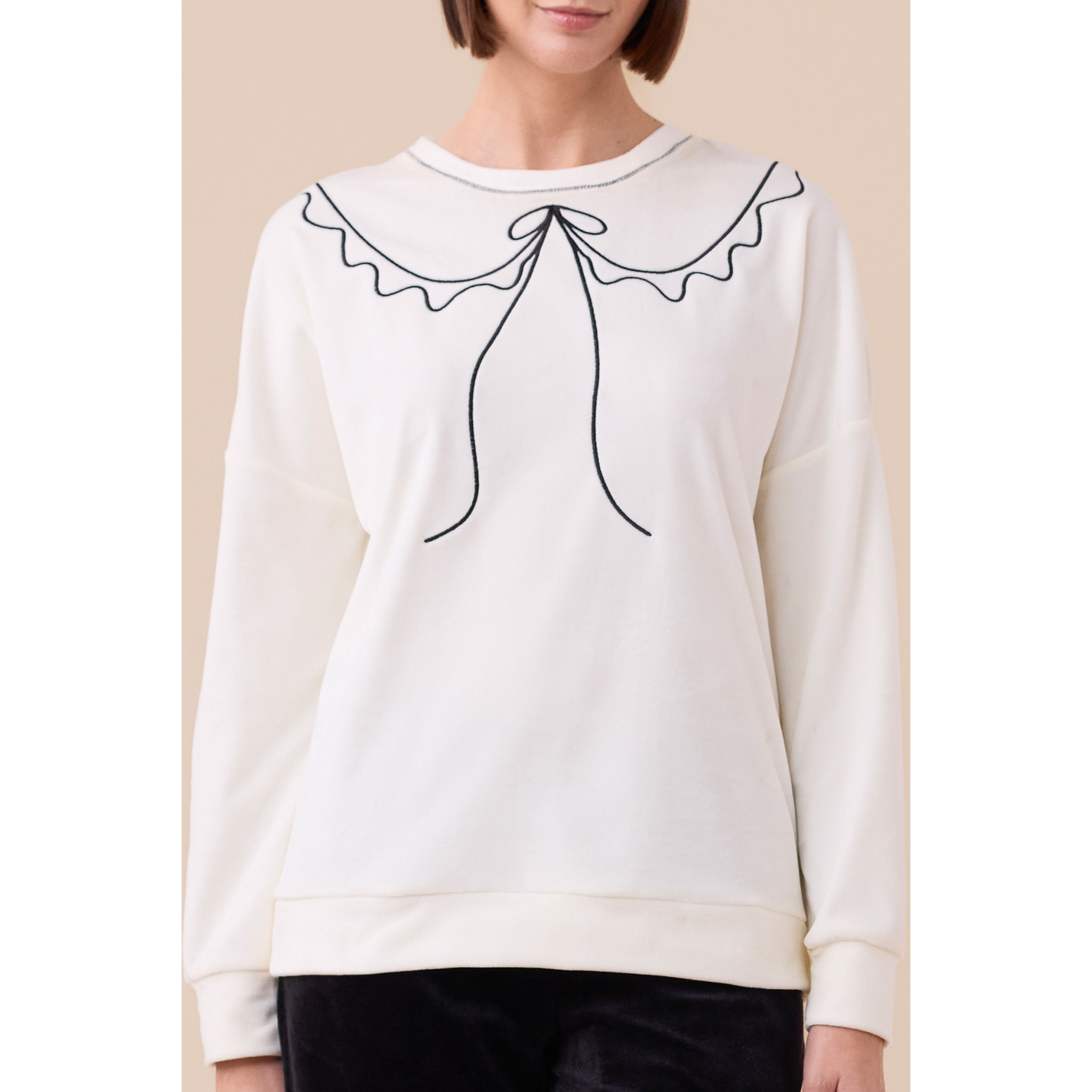 Pigiama donna ciniglia felpata - soft touch articolo fiocco. Noidinotte