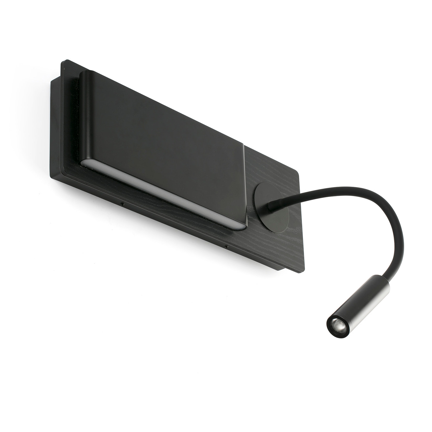 MOOD APLIQUE NEGRO/NEGRO LED 2x3W LECTOR 2W 3000K