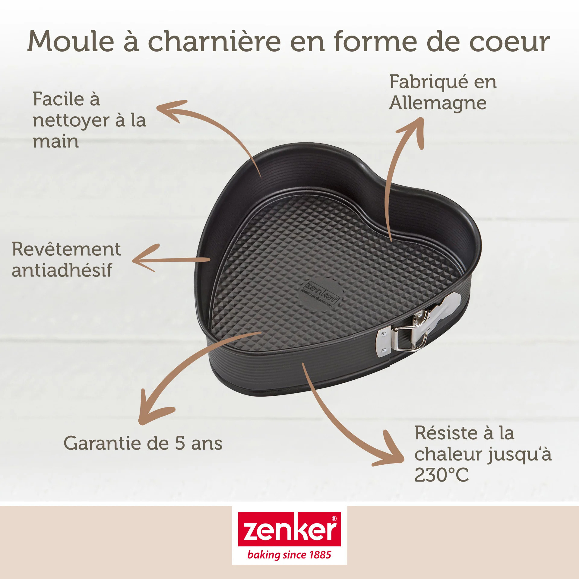 Set de 5 ustensiles de pâtisserie moule à gâteaux bol spatule pâtisserie et verre doseur Spécial créative Spécial créative Zenker  Spécial créative