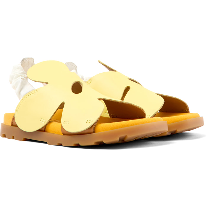 Sandalias - CAMPER Brutus - Amarillo - Cuero liso