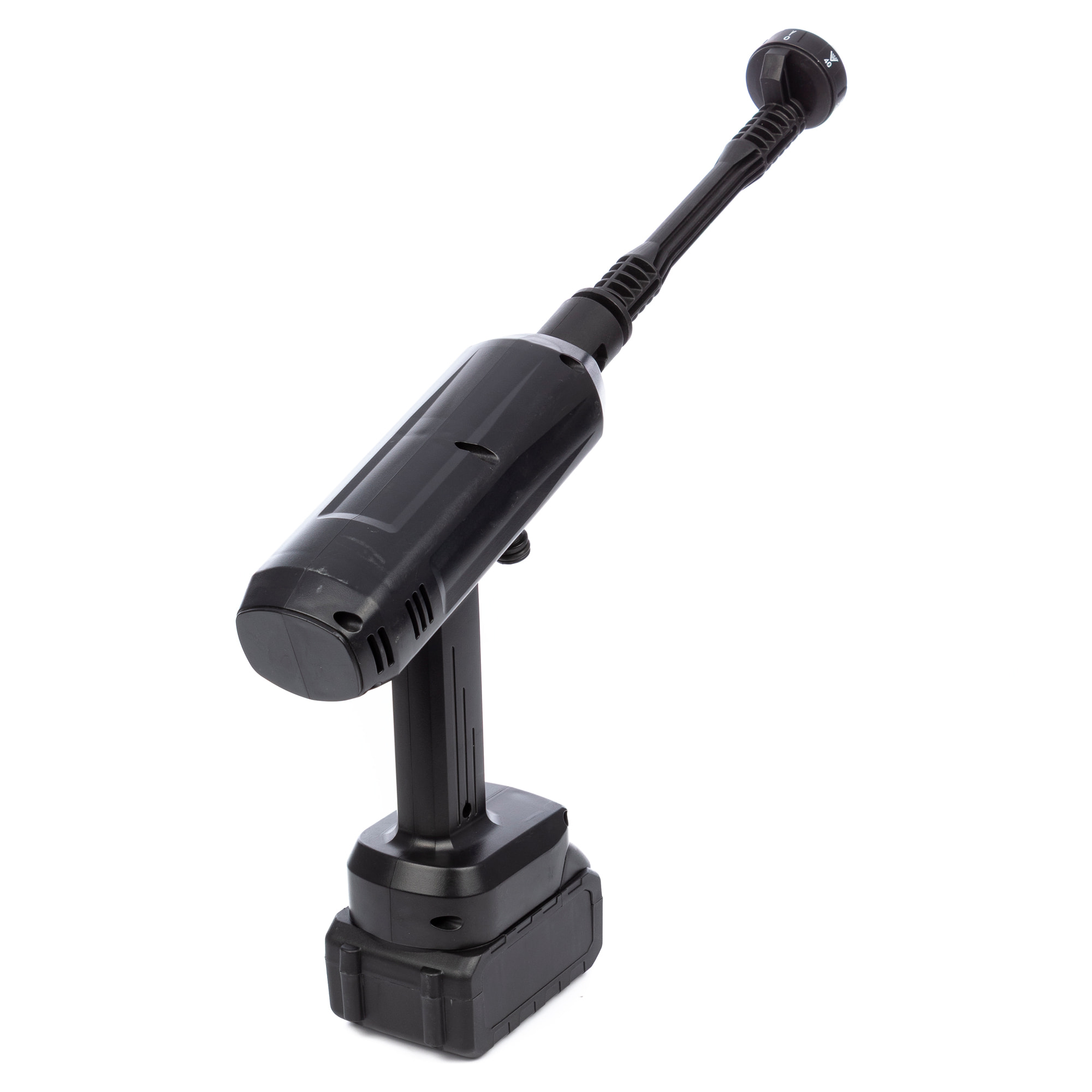 Pistola de lavado a presión con DOBLE BATERIA extraíble de 13000 mAh y 3 adaptadores de lavado diferentes. 180W y 10 bares de presión.