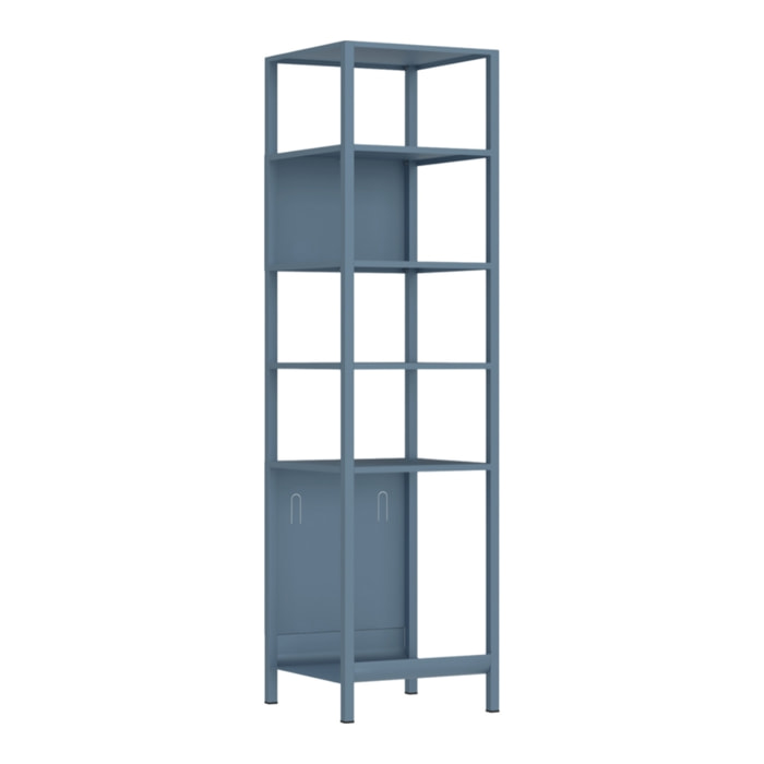 Colonna bagno in metallo 35x35x150cm blu - Pop