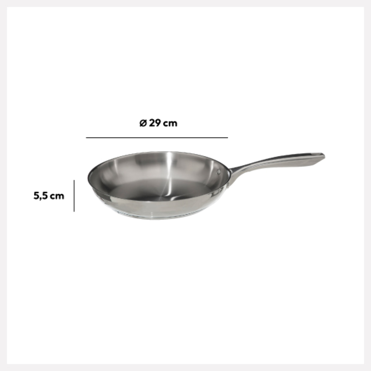 Poêle Inox 28 cm Resilience