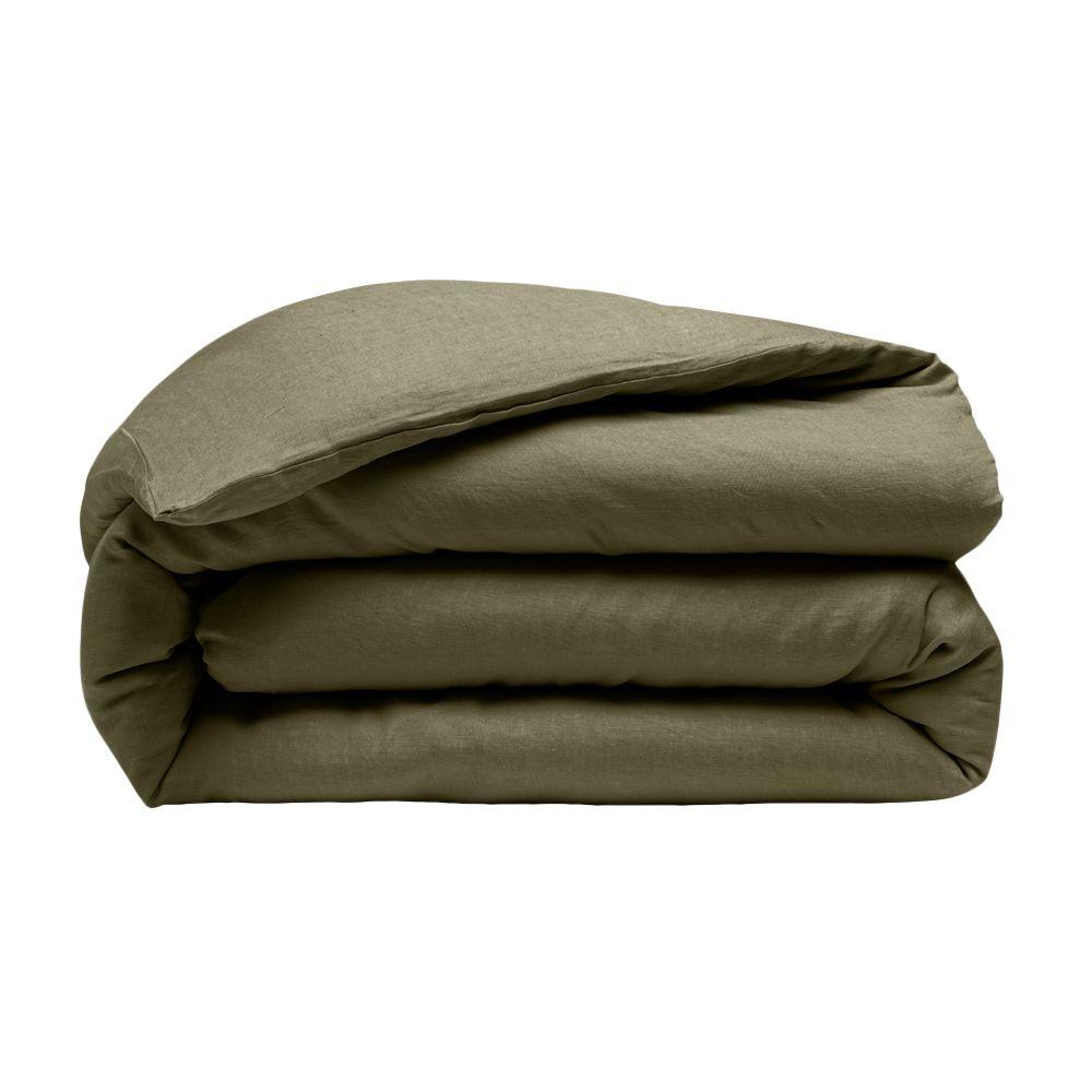 Housse de couette Lin lave Vert