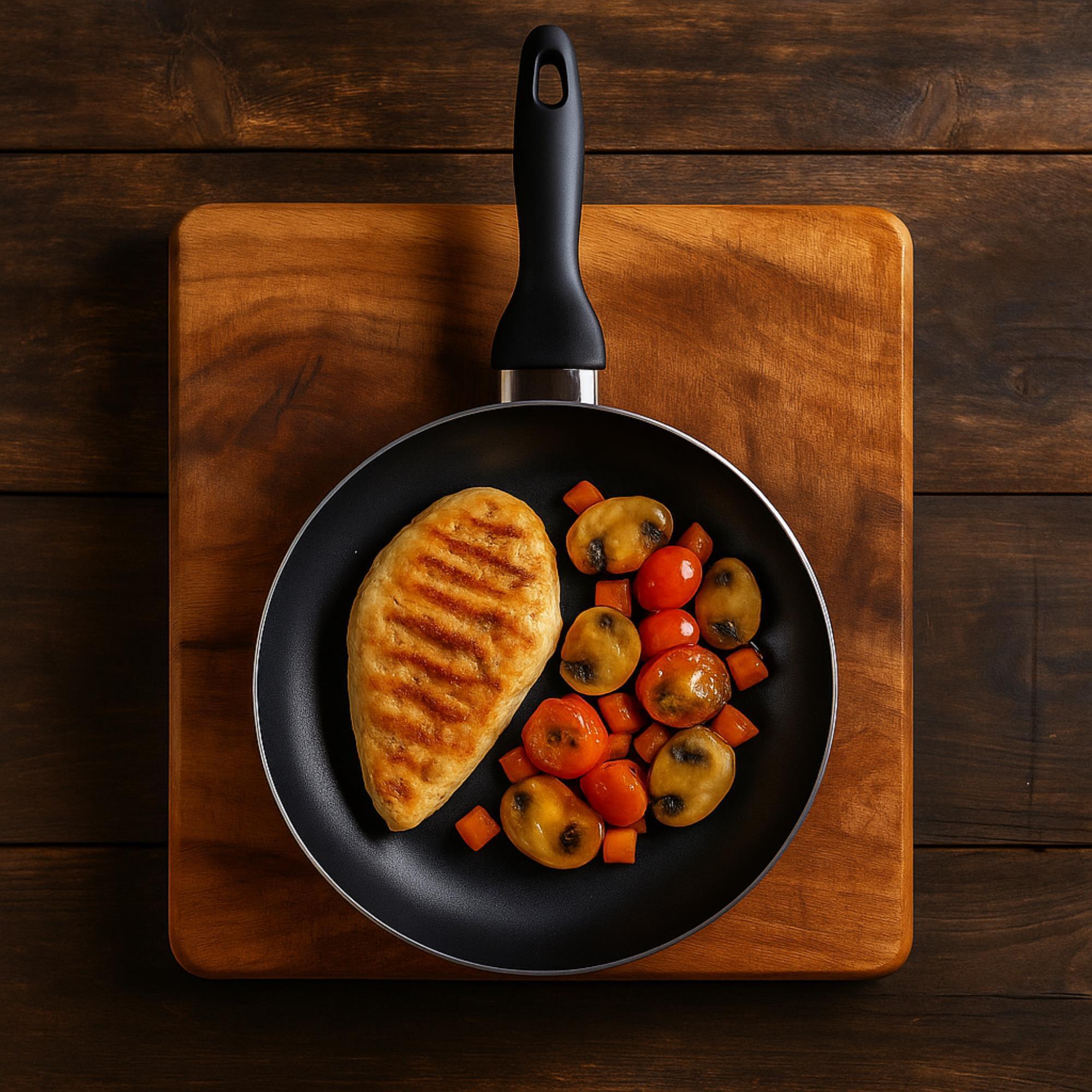 Sartén de Ø28x5cm en Aluminio prensado color Azul celeste mate