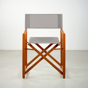 Set da 2 sedie pieghevoli regista da giardino mattone - Gilda