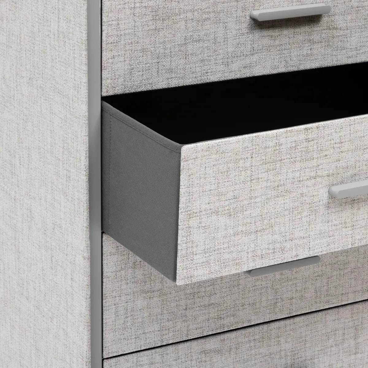 Commode 4 tiroirs Granite gris