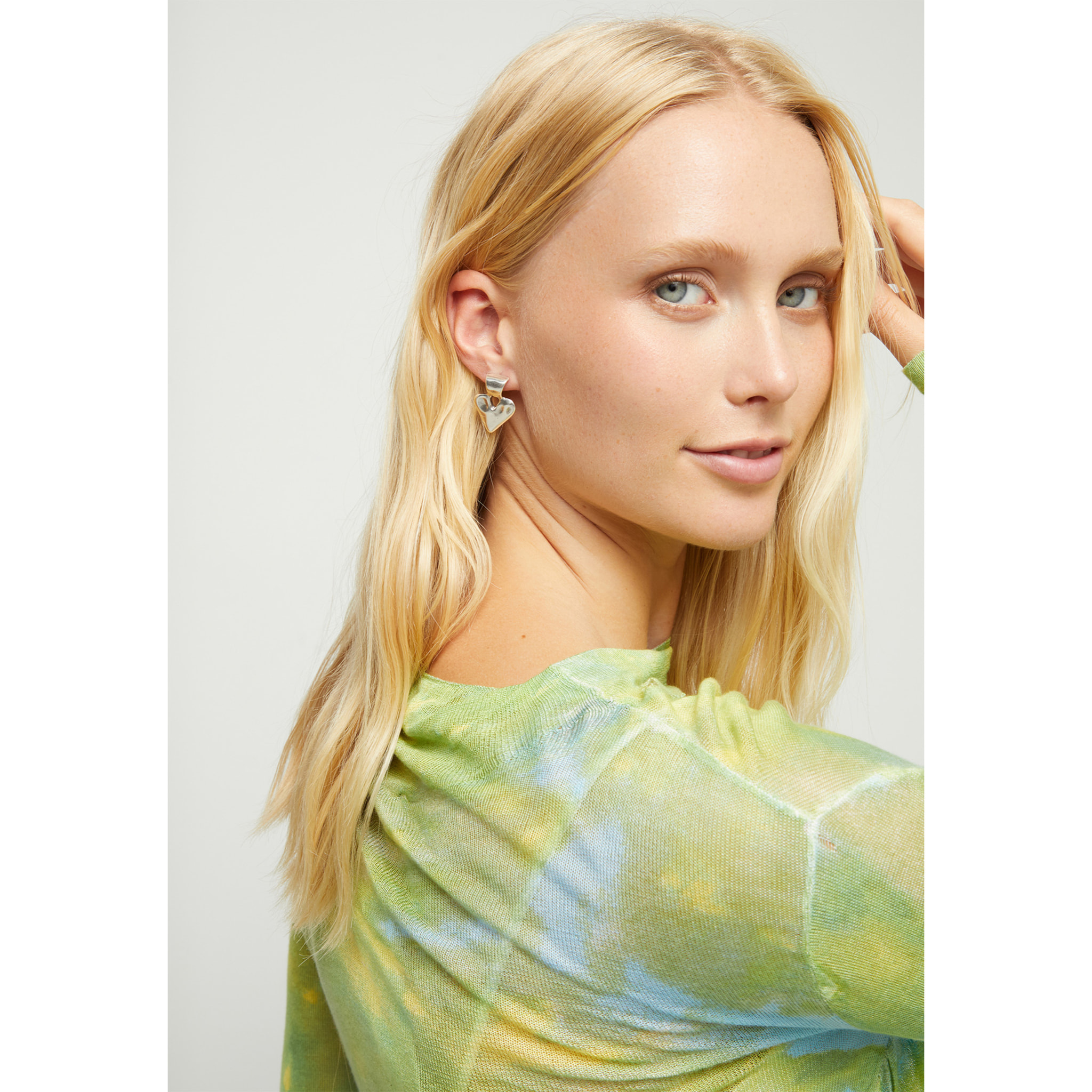 Pendiente PÁLPITO PLATEADO U