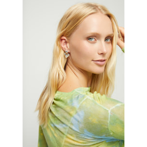 Pendiente PÁLPITO PLATEADO U