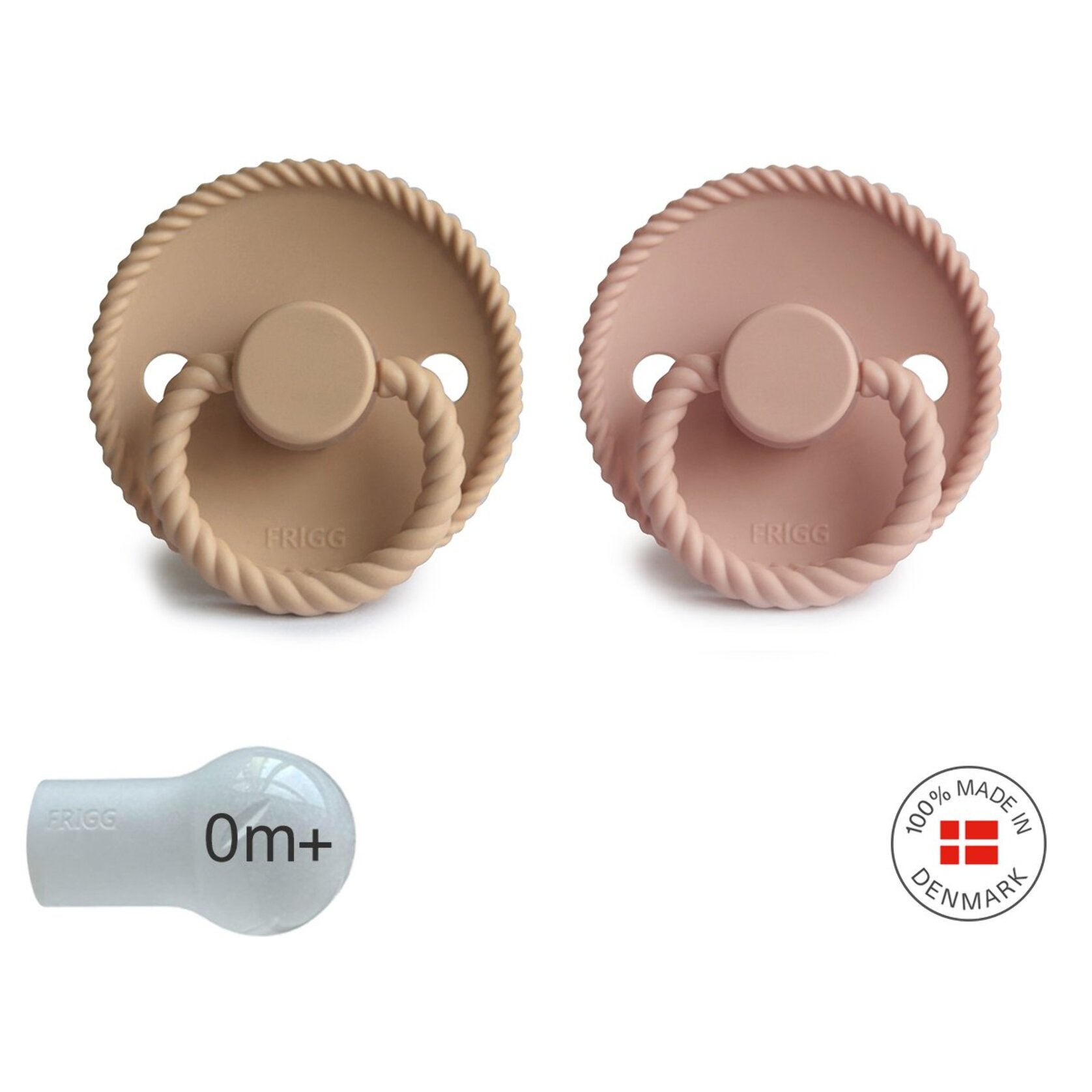 Frigg Pack 2 Chupetes Block Silicona Rope