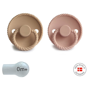 Frigg Pack 2 Chupetes Block Silicona Rope