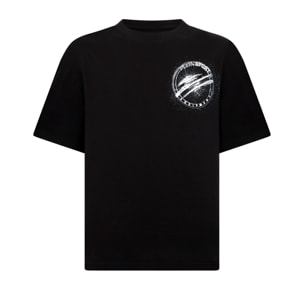 PLEIN SPORT Round Neck T-Shirt Chrome Scratch Edition