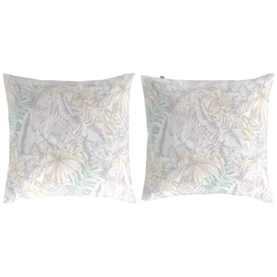 2 Fundas de almohada 100% algodón PALM A - 65x65 cm