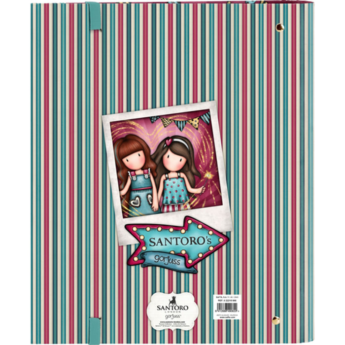 Carpeta 4 anillas 30mm c/recambio gorjuss™ fairground "fireworks"