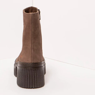 Botines con tacón 1374 NOBUCK BROWN/YORK color Brown