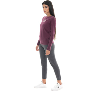 T-shirt donna a manica lunga con stampa Leone 1947 Never Without