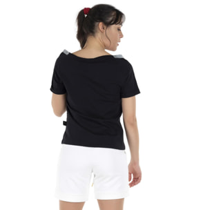 Camiseta cropped de manga corta de mujer Precious