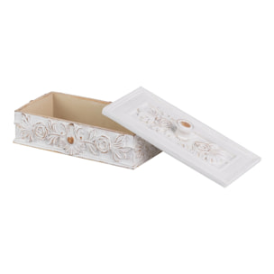 Caja Resina Blanco 20x10x7,5 Cm