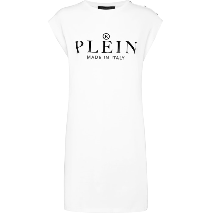 PHILIPP PLEIN T-Shirt Dress Short ICONIC PLEIN
