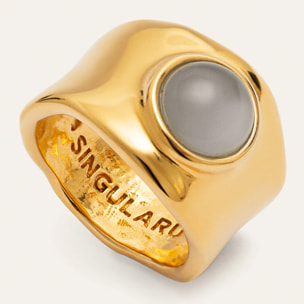 Anello My Blue Stone Placcato Oro