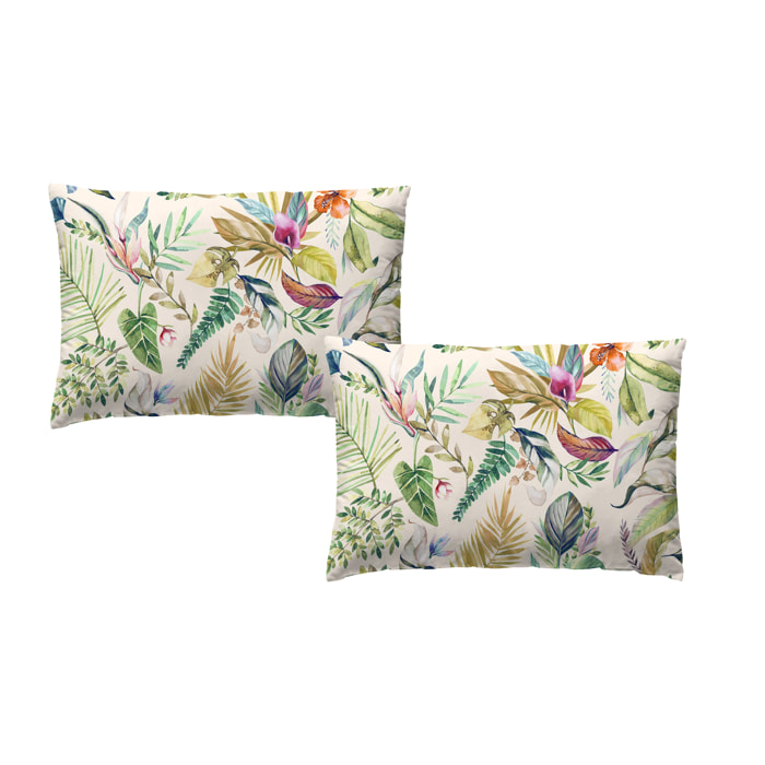Funda de almohada 100% algodón 200 hilos Jungleaves