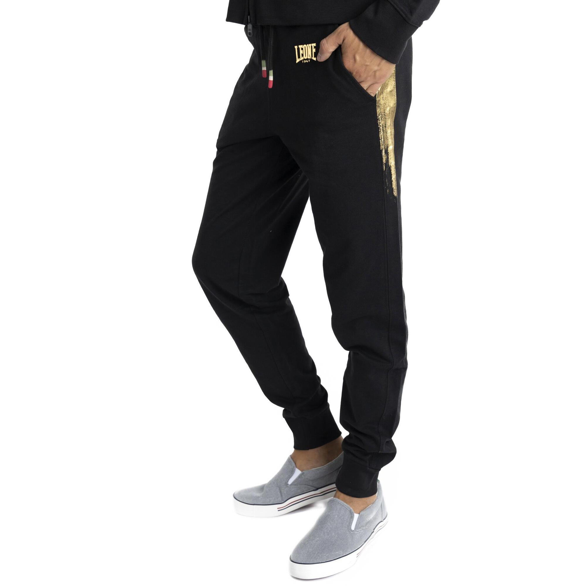 Tuta da uomo con cappuccio e zip Gold Tricolor