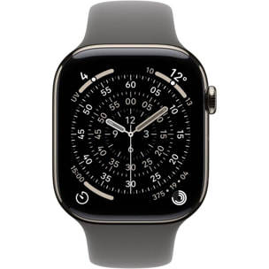 Montre connectée APPLE WATCH 42mm Tit Naturel / Gris Serie 11 S/M Cellular