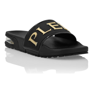 PLEIN SPORT Sandalias planas de goma