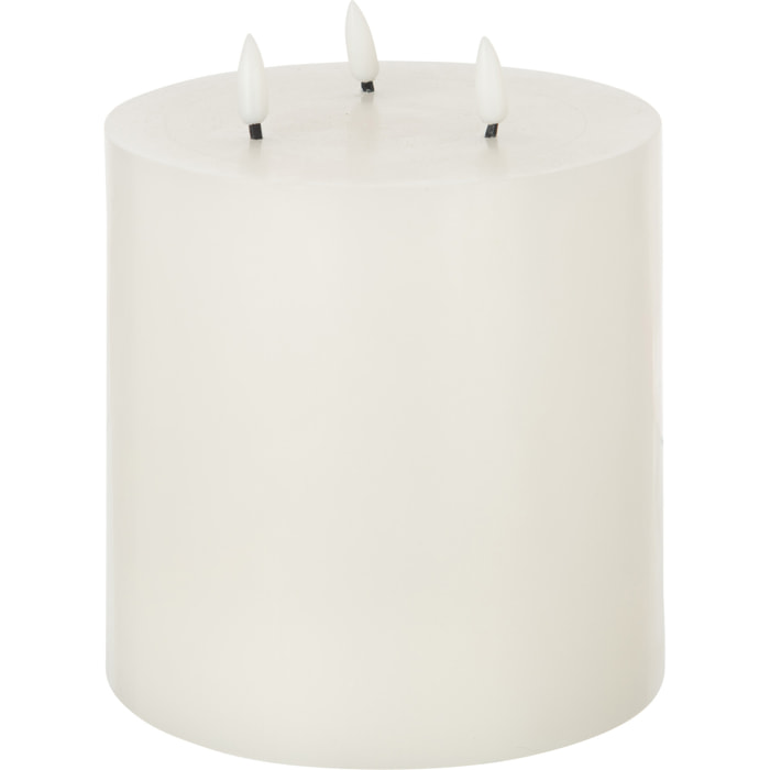 J-Line bougie 3 Flames - blanc - large - LED