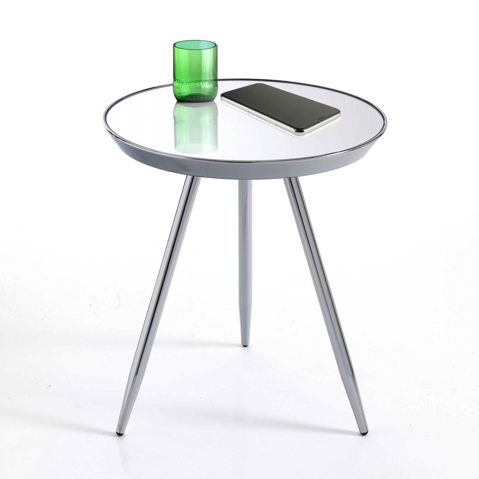 TOMASUCCI Table basse / table de chevet SPOK CHROME