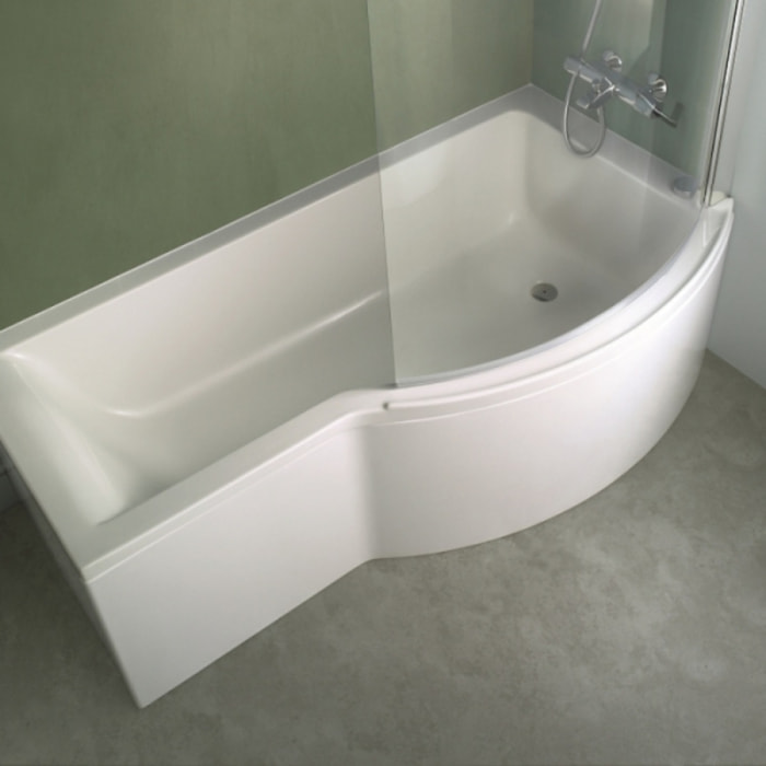Baignoire Connect air 150 X 80 avec Pare Bain asymétrique droite