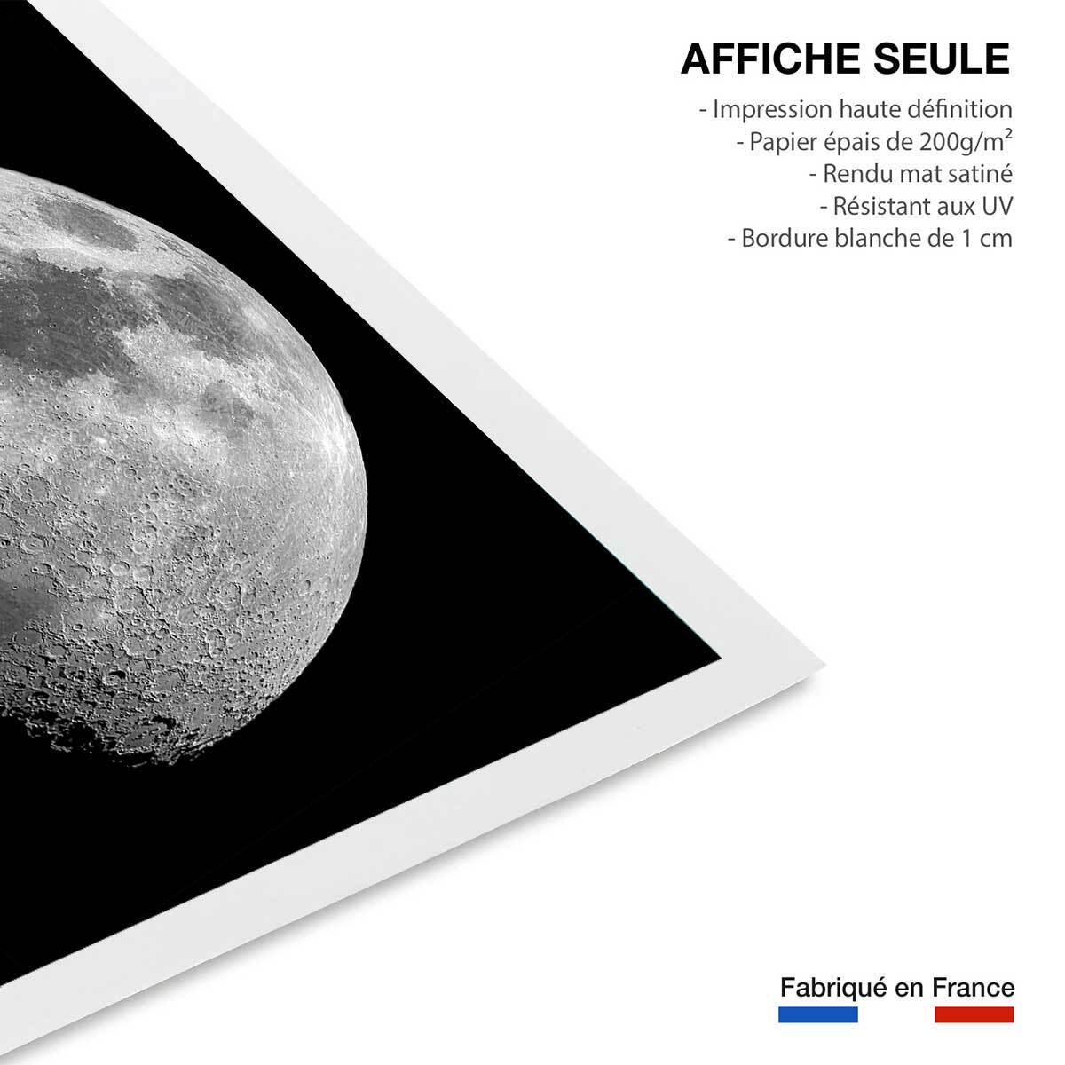 Affiche paysage La lune Affiche seule