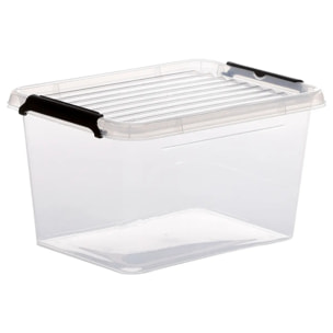 Boîte en plastique transparente 2L Clip N' Box