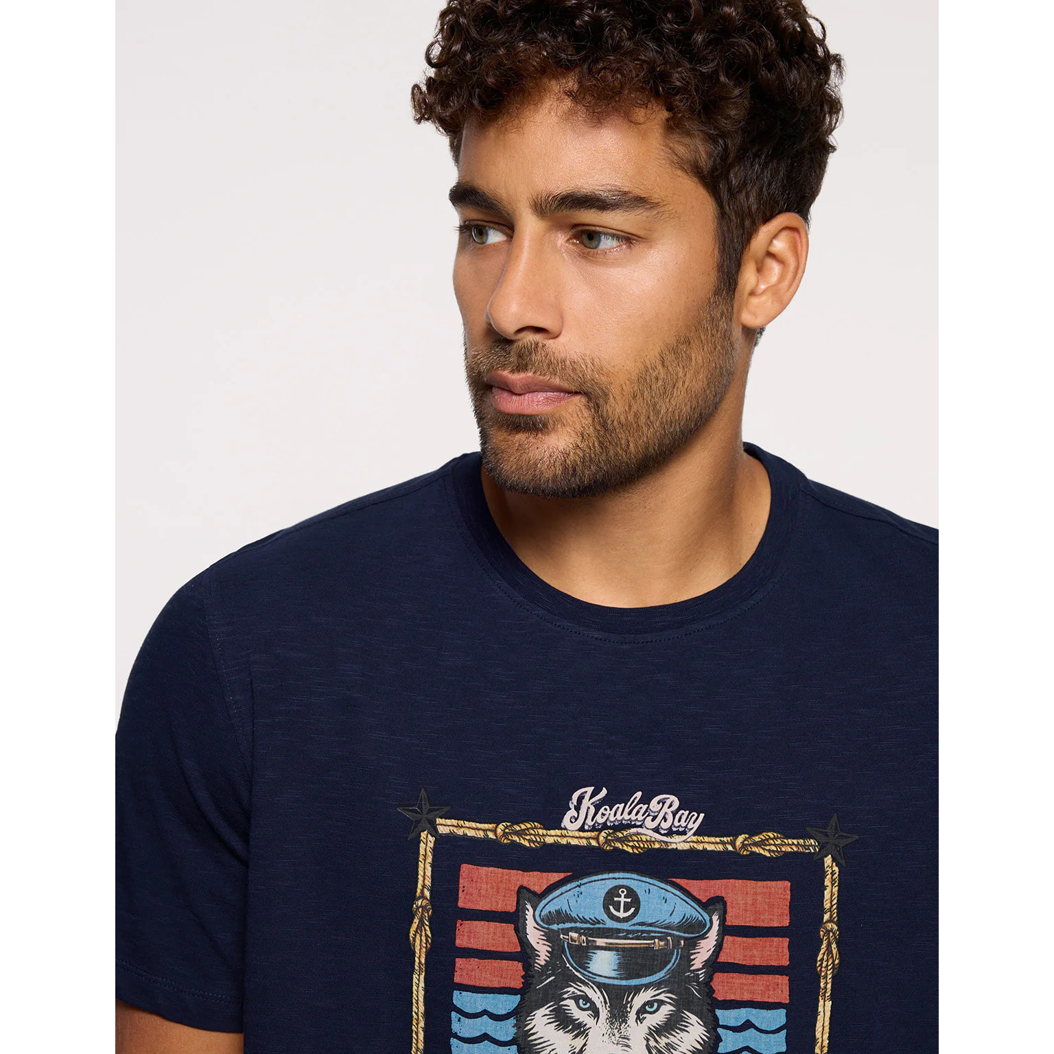 Camiseta Manga Corta Azul Marino - Loberine