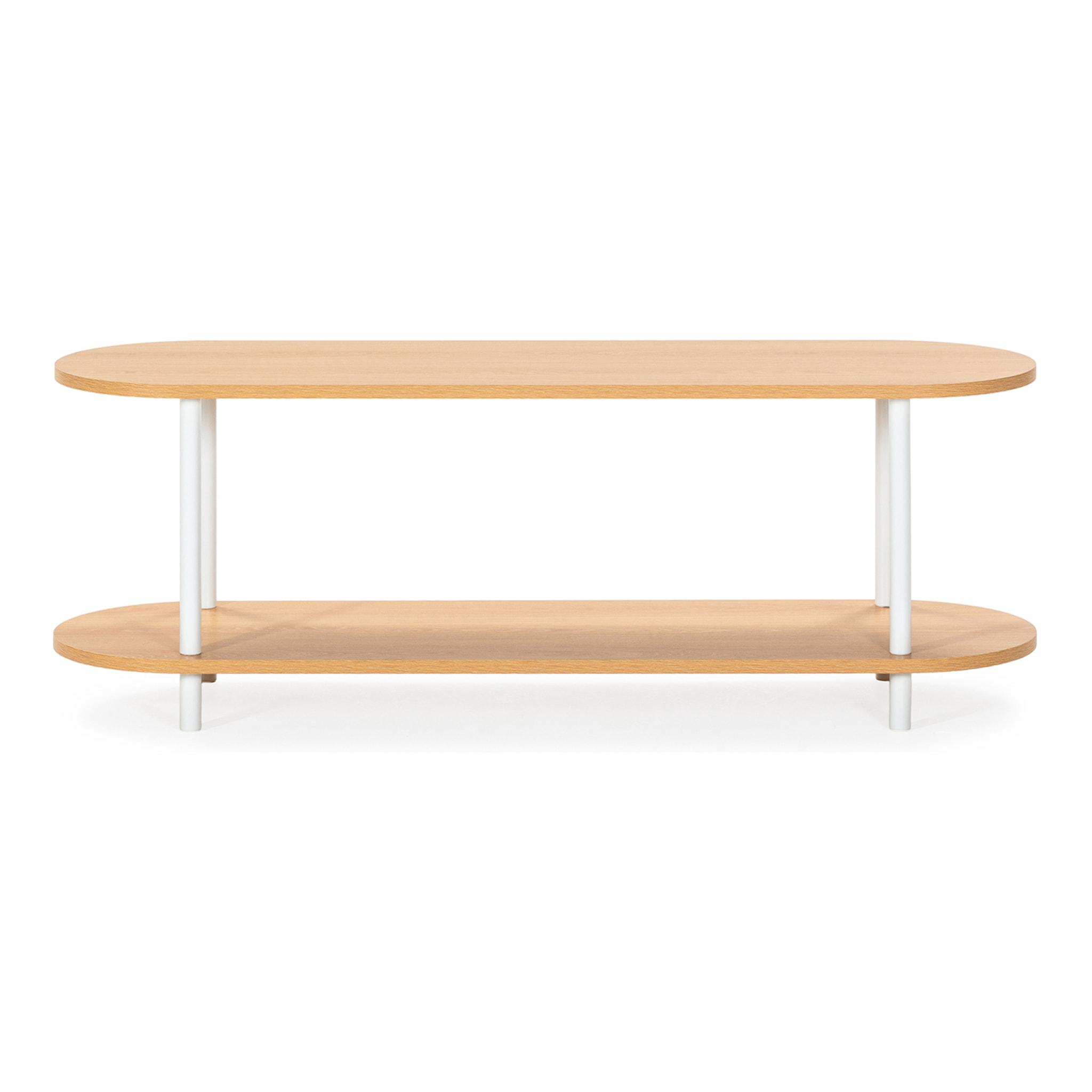 Mueble tv Montana 2 estantes efecto Roble/Blanco