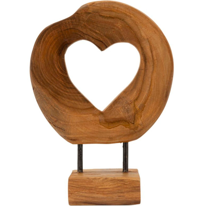 SCULTURA HASI IN TEAK RIC. CM 20X10X28 (PEZZI UNICI - NON RIP. IN SERIE)