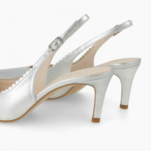 ZAPATOS DE SALÓN PLATEADOS NOAN