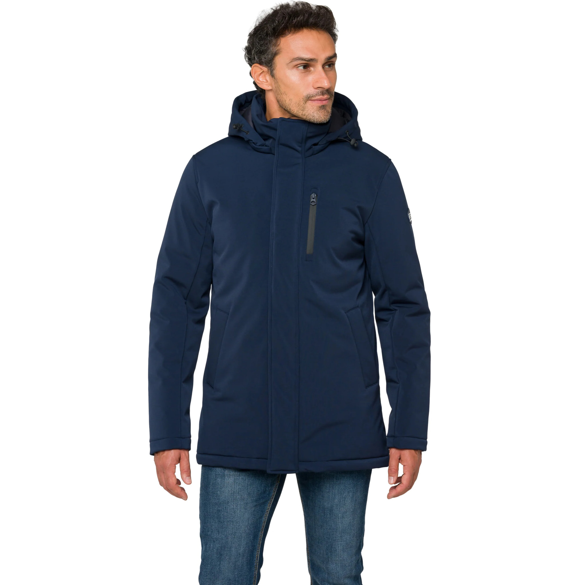 Parka NUSAKAN imbottito impermeabile blu