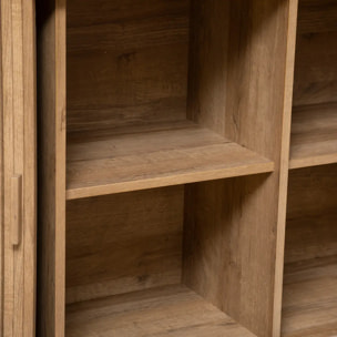 Buffet 2 portes "Colva" effet chêne 140x80cm