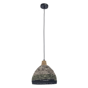 Forlight Korg lampara colgante con pantalla de cuerda natural para bombilla E27