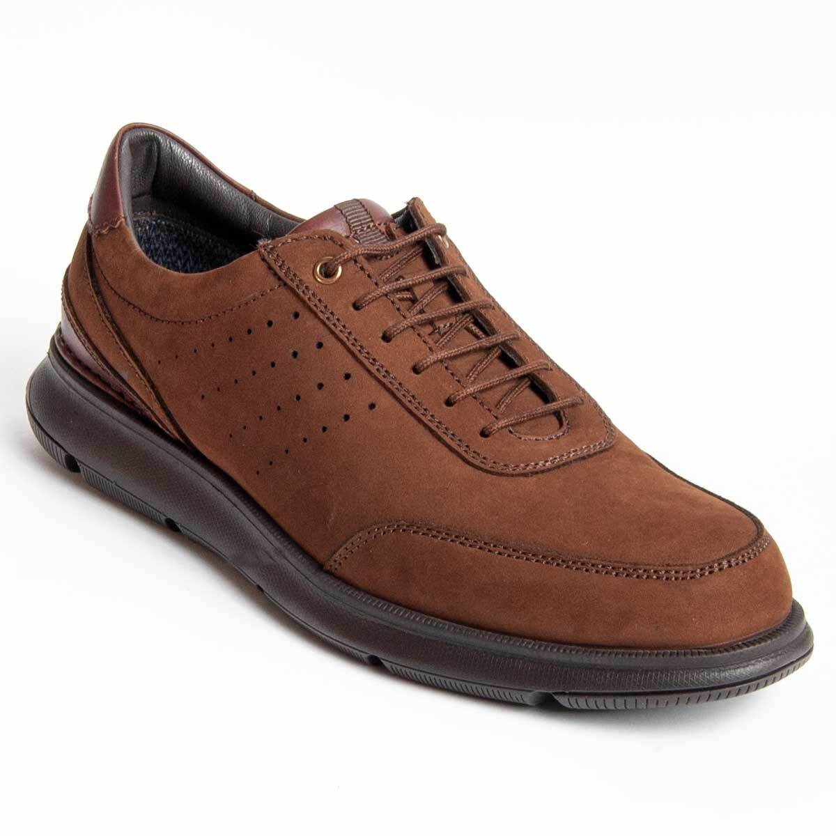 Zapato Oxford De Piel - Marron