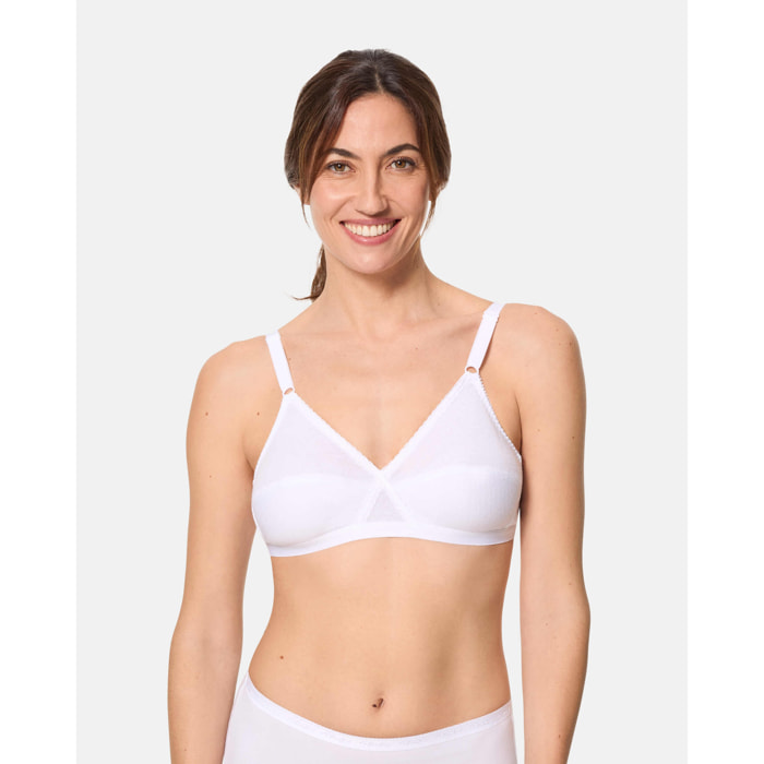 Sujetador sin aros cruzado mágico