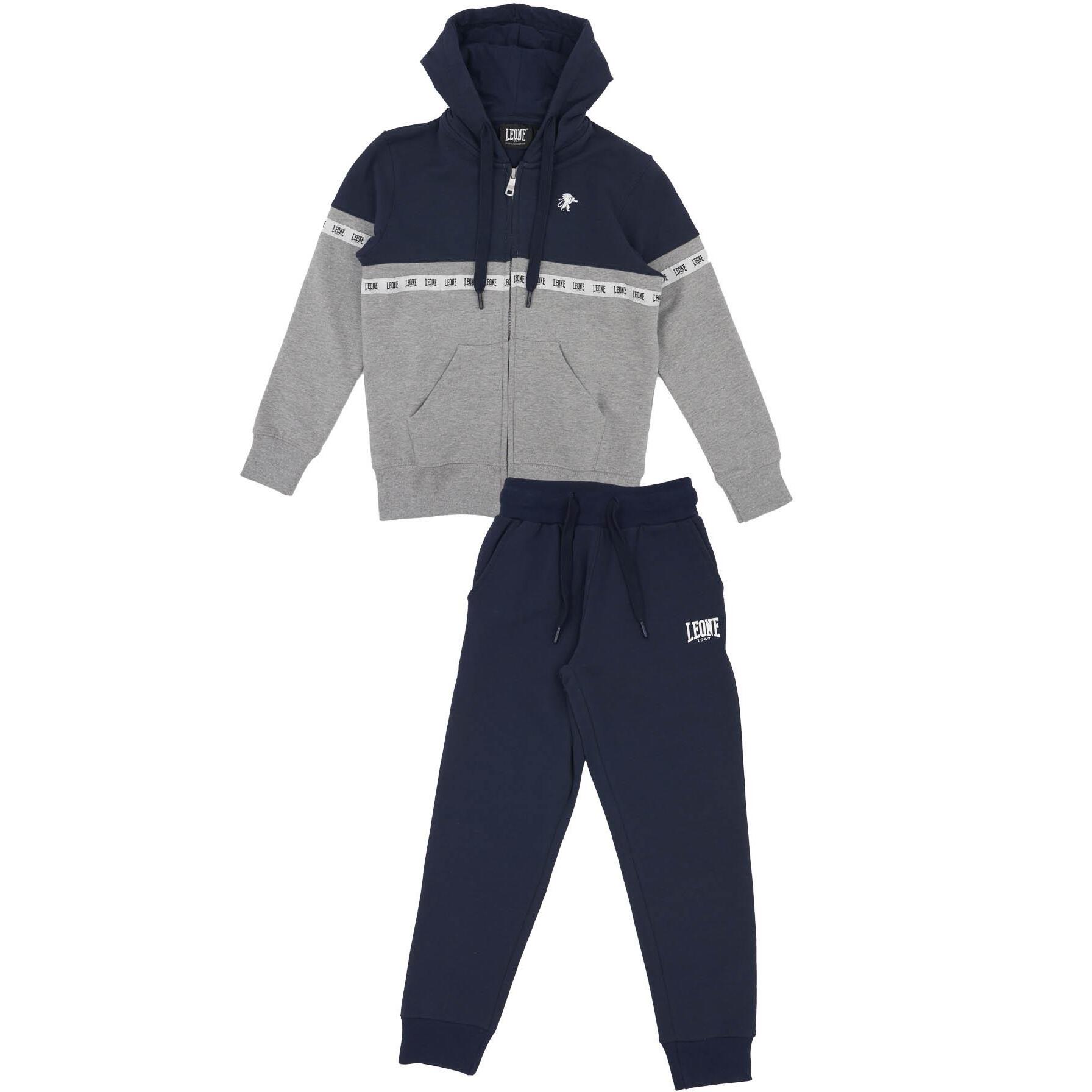 Chándal infantil con capucha y banda horizontal New Tape